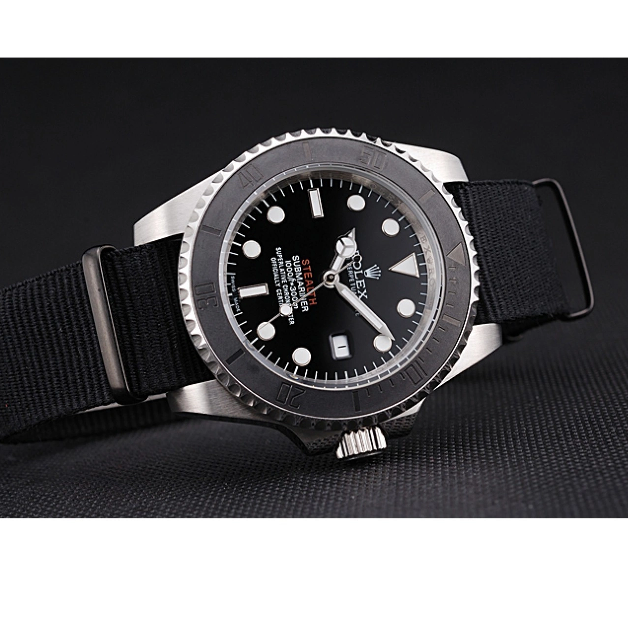 Good Copy Rolex Watches Fabric 621386 IV STEALTH Rolex MK rl424 Black Band Submariner 0607